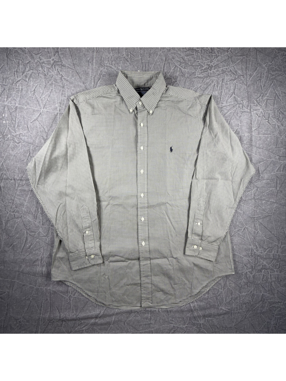 Ralph Lauren Yarmouth Long Sleeve Mens 16 1/2 Green Shirt